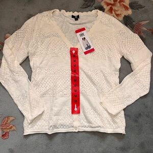 Frye Ivory Knit Cardigan